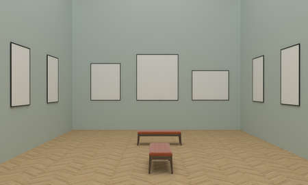 Art Gallery Frames Mockup