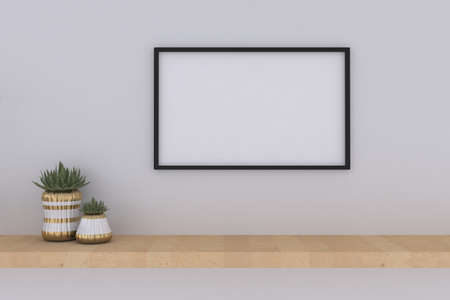 Empty Photo Frame Mockup Design Mockup