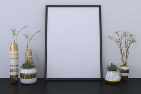 Empty Photo Frame Mockup Design Mockup