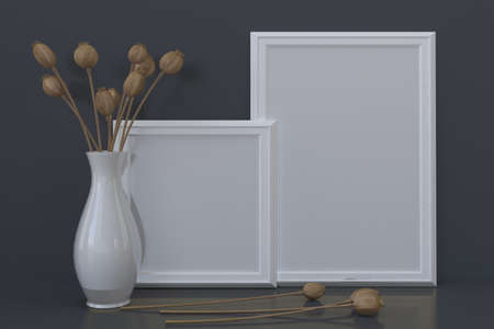 Empty Photo Frame Mockup Design Mockup