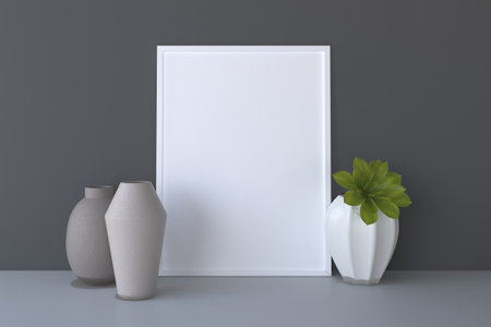Empty Photo Frame Mockup Design Mockup