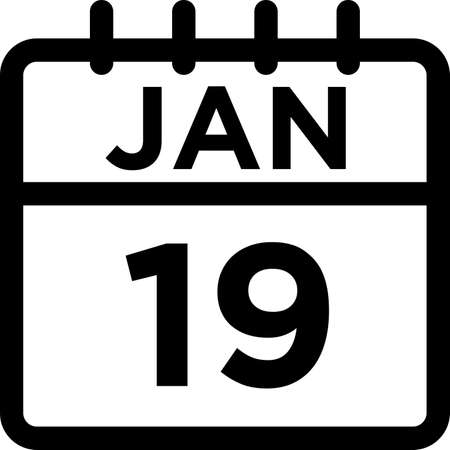 Calendar line iconsのイラスト素材