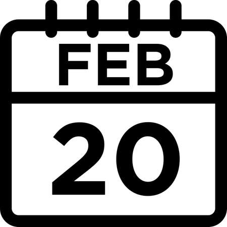 Calendar line iconsのイラスト素材