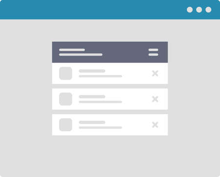 Website Prototype iconsのイラスト素材