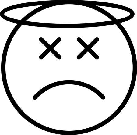 smiley emojy icon line iconsのイラスト素材