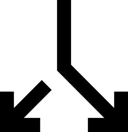 Direction Arrow UI Sign Designのイラスト素材