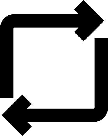 Direction Arrow UI Sign Designのイラスト素材