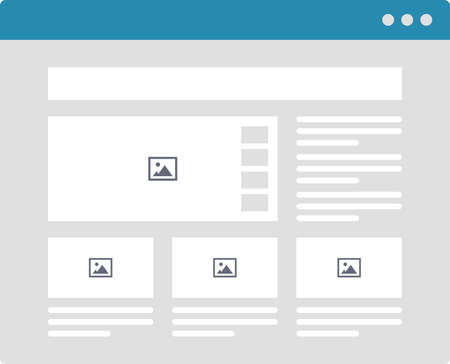 Website Prototype iconsのイラスト素材