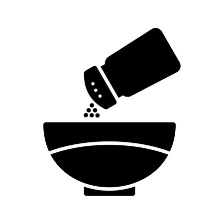 Add Salt Glyph Iconのイラスト素材