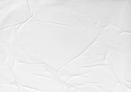 Glue, Wrinkled and Crumpled Paper Textureの写真素材