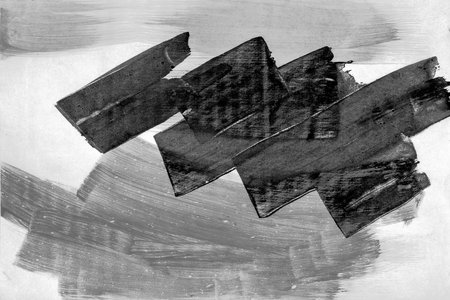 Black and white, greyscale, monochrome, Hand painted Watercolor Backgroundsの写真素材