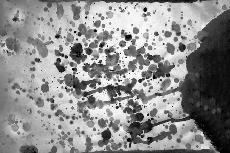 Black and white, greyscale, monochrome, Hand painted Watercolor Backgroundsの写真素材