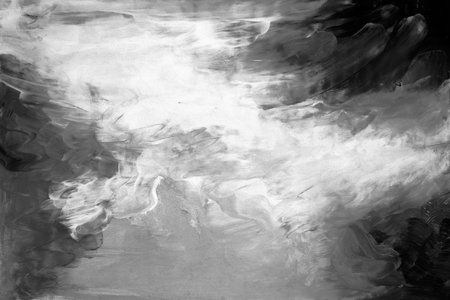Black and white, greyscale, monochrome, Hand painted Watercolor Backgroundsの写真素材