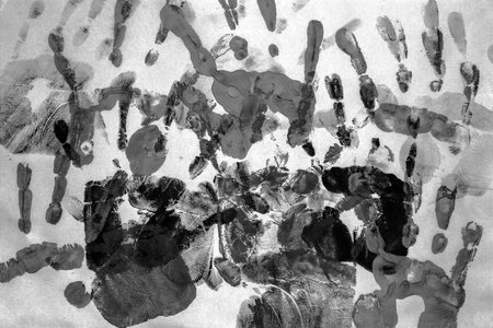 Black and white, greyscale, monochrome, Hand painted Watercolor Backgroundsの写真素材