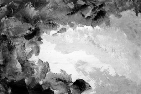 Black and white, greyscale, monochrome, Hand painted Watercolor Backgroundsの写真素材