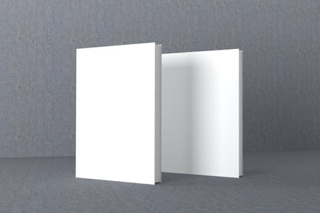 Book Cover Mockup 3d Rendering Illustrationの写真素材