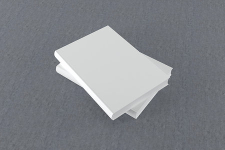 Book Cover Mockup 3d Rendering Illustrationの写真素材