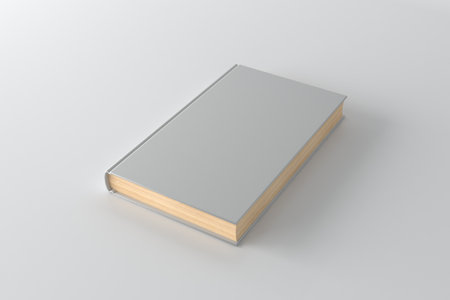 Book Cover Mockup 3d Rendering Illustrationの写真素材