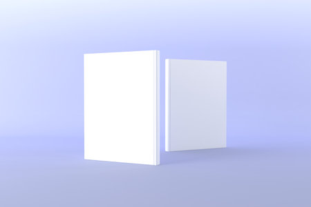 Book Cover Mockup 3d Rendering Illustrationの写真素材
