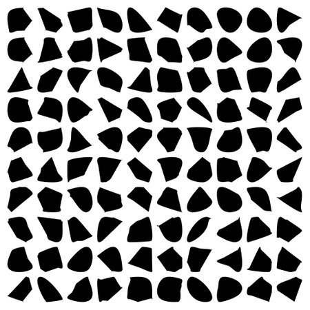 Abstract contemporary aesthetic liquid shapes, organic shapes, random blobs, Fluid Liquid Shape V1 100 SET 1のイラスト素材