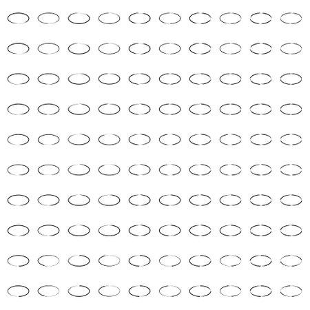 Abstract Circle Shapes Set, Grunge Oval Thin line bold line, filled glyph shape, Brush Stroke Contemporary Aesthetic Shape bundle 100, 50のイラスト素材