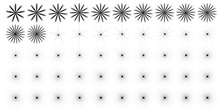 Abstract sparkle shape, sign and Contemporary Symbols Set 100, 50 Setのイラスト素材