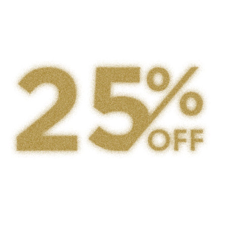 25 Percent Discount Offers Tag with Dust Style Designの写真素材