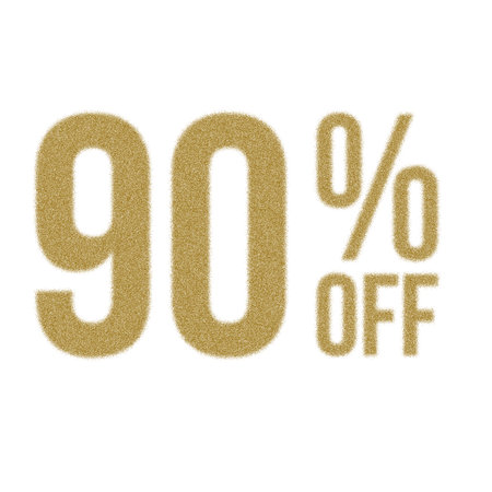 90 Percent Discount Offers Tag with Dust Style Designの写真素材