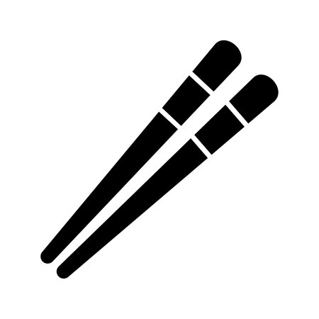 Chinese Sticks Glyph Icon pictogram symbol visual illustrationのイラスト素材