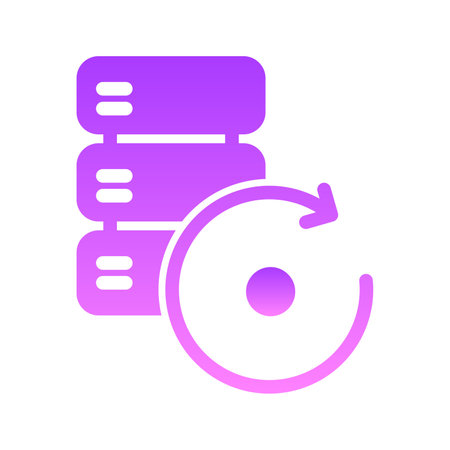 Backup & reset Glyph Gradientのイラスト素材