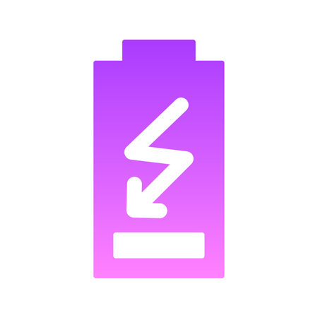 Power saving Glyph Icon pictogram symbol visual illustrationのイラスト素材