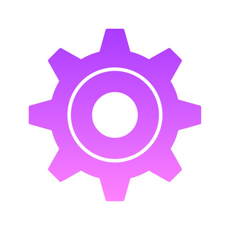 Settings Glyph Icon pictogram symbol visual illustrationのイラスト素材