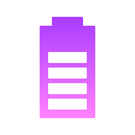 Battery Glyph Icon pictogram symbol visual illustrationのイラスト素材