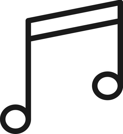 Music Line Icon 64px pictogram symbol visual illustrationのイラスト素材
