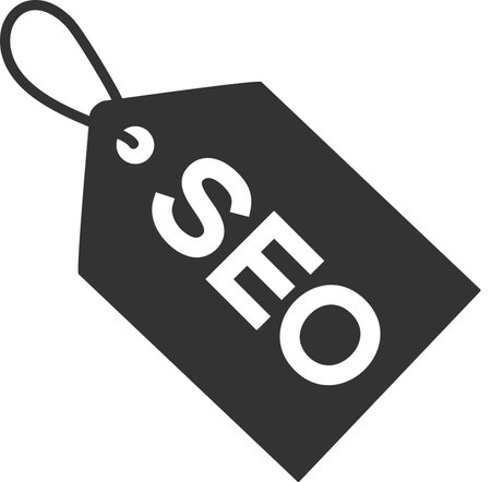 SEO Glyph Icon pictogram symbol visual illustrationのイラスト素材