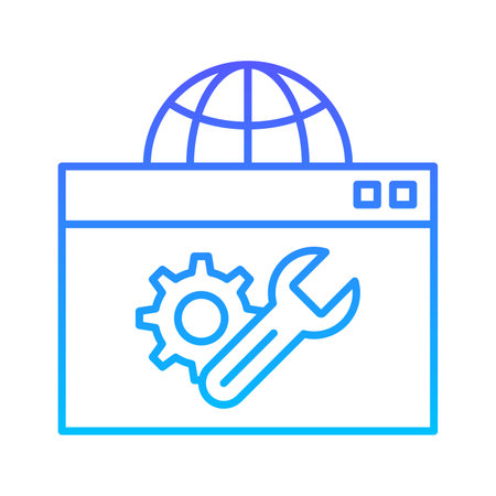 Web Optimization Line Gradientのイラスト素材