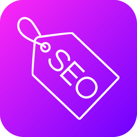 SEO Line RC BG Icon pictogram symbol visual illustrationのイラスト素材