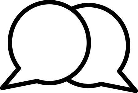 chat 22 Line Icon pictogram symbol visual illustrationのイラスト素材