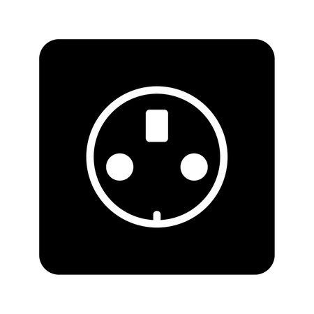 Socket Glyph Icon pictogram symbol visual illustrationのイラスト素材