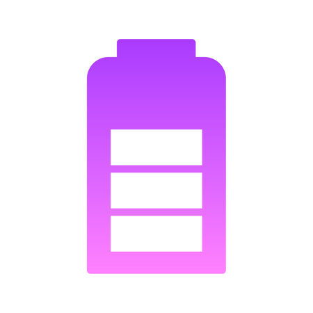 Charging cell Glyph Gradient Icon pictogram symbol visual illustrationのイラスト素材