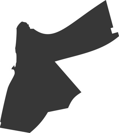 Jordan Map Flat Icon pictogram symbol visual illustrationのイラスト素材