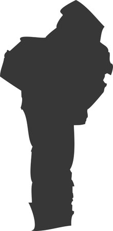 Benin Map Flat Icon pictogram symbol visual illustrationのイラスト素材