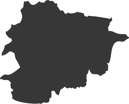 Andorra Map Flat Icon pictogram symbol visual illustrationのイラスト素材