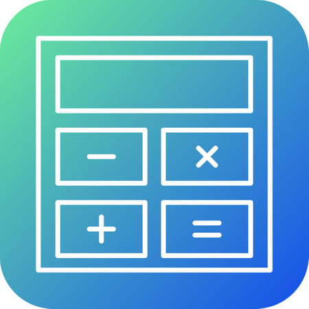 Calculation Line RC BG Icon pictogram symbol visual illustrationのイラスト素材