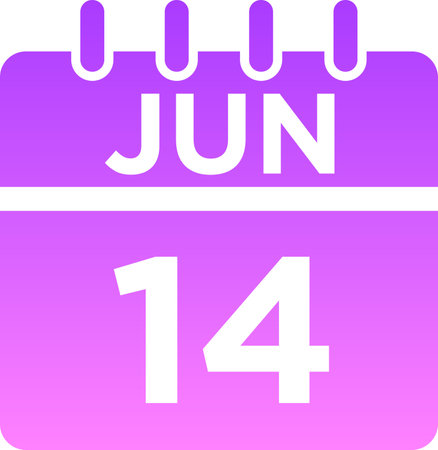 06-June - 14 Glyph Gradient Icon pictogram symbol visual illustrationのイラスト素材