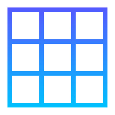 Layout 19 Line Gradient Icon pictogram symbol visual illustrationのイラスト素材