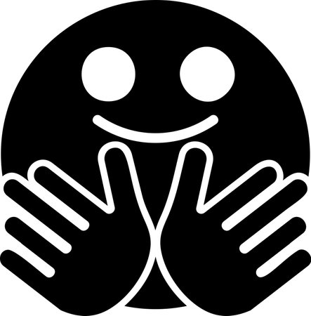 hugging Glyph Icon pictogram symbol visual illustrationのイラスト素材