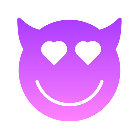 Smiley Glyph_1-28 Glyph Gradientのイラスト素材