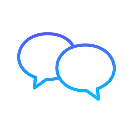 chat 29 Line Gradient Icon pictogram symbol visual illustrationのイラスト素材