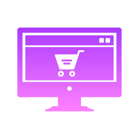Marketing Page Glyph Gradient Icon pictogram symbol visual illustration
